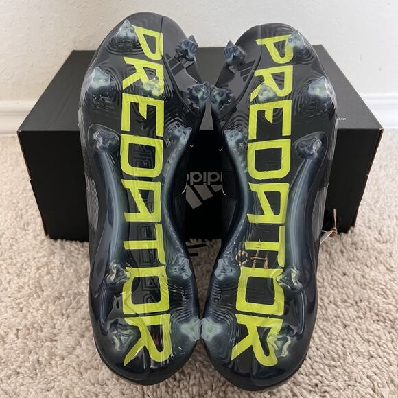 Adidas Predator Elite FG Electric Stealth Pack Soccer Cleats JI1085 Men Size 7.5
